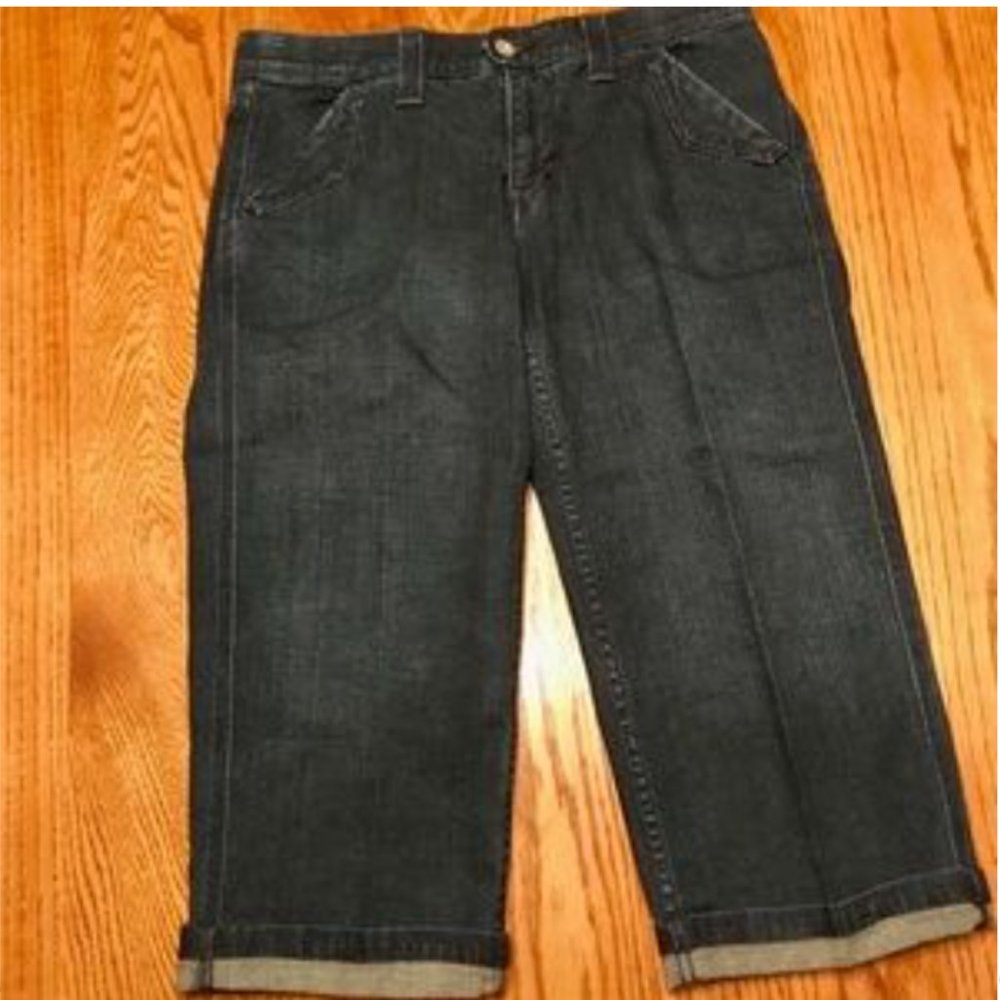 Levi's, "pedal pushers", dark wash, size 10